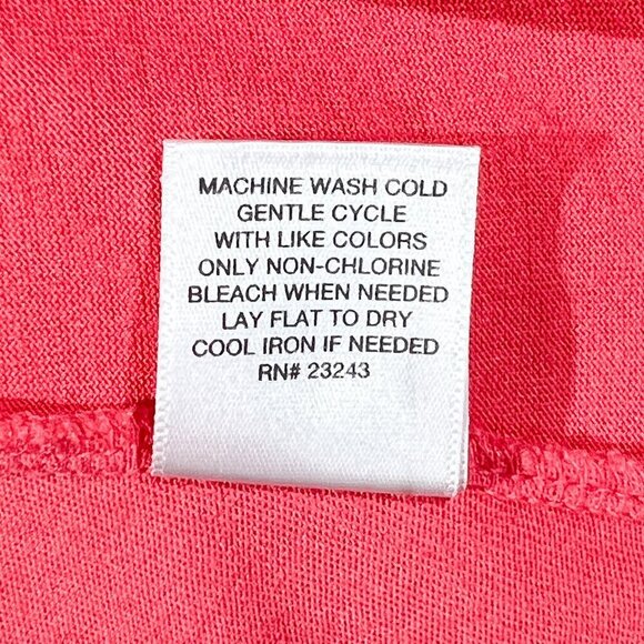 New York & Company Tank Top | Coral & Orange | Medium | Scoop Neck | Colorful - Picture 10 of 10